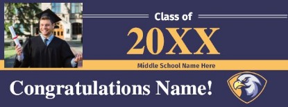 Picture of Congratulations Class Of 2x8 Vinyl Banner