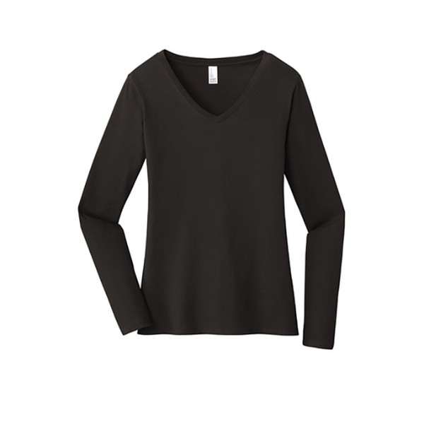 Picture of District Women's Very Important Long Sleeve V-Neck