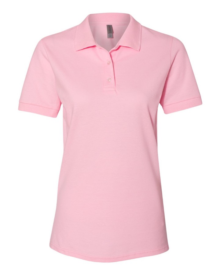JERZEES® Women’s Piqué Polo with custom logo embroidery