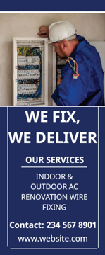Picture of Retractable Banner - Electrician - 01