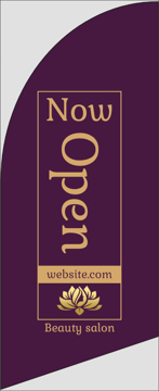 Picture of 6ft x 2ft - Feather Flag - Salon - 01