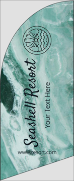 Picture of 6ft x 2ft - Feather Flag - Resort - 02