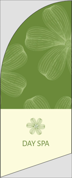 Picture of 6ft x 2ft - Feather Flag - Salon & Spa - 02