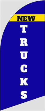 Picture of 6ft x 2ft - Feather Flag - Car Dealership - 01