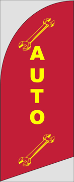 Picture of 6ft x 2ft - Feather Flag - Automotive - 07