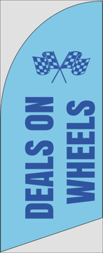 Picture of 6ft x 2ft - Feather Flag - Automotive - 08