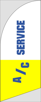Picture of 6ft x 2ft - Feather Flag - Automotive - 09