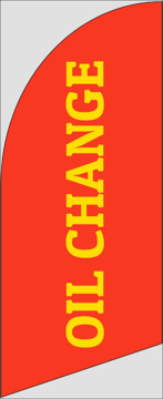 Picture of 6ft x 2ft - Feather Flag - Oil Change - 01