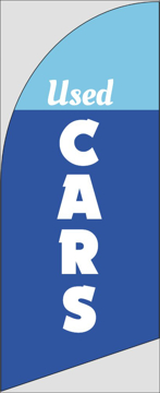 Picture of 6ft x 2ft - Feather Flag - Car Sales - 01