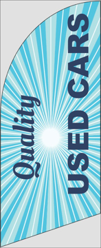 Picture of 6ft x 2ft - Feather Flag - Car Sales - 02
