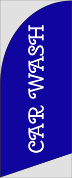 Picture of 6ft x 2ft - Feather Flag - Car Wash - 02