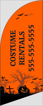 Picture of 6ft x 2ft - Feather Flag - Entertainment - 07