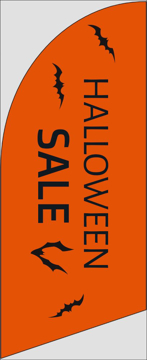 Picture of 6ft x 2ft - Feather Flag - Halloween - 01