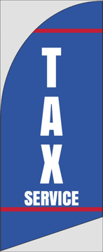 Picture of 6ft x 2ft - Feather Flag - Finance - 01