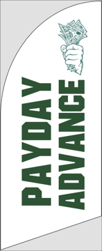 Picture of 6ft x 2ft - Feather Flag - Finance - 02