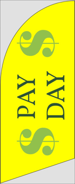 Picture of 6ft x 2ft - Feather Flag - Finance - 03