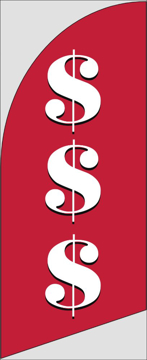 Picture of 6ft x 2ft - Feather Flag - Finance - 05