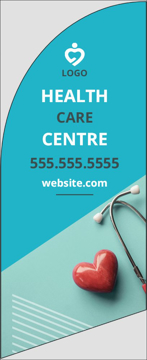 Picture of 6ft x 2ft - Feather Flag - Health Services - 01