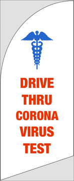 Picture of 6ft x 2ft - Feather Flag - Health Services - 05