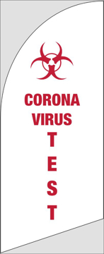 Picture of 6ft x 2ft - Feather Flag - Health Services - 06