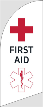 Picture of 6ft x 2ft - Feather Flag - Health Services - 10