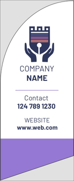 Picture of 6ft x 2ft - Feather Flag - Insurance - 04