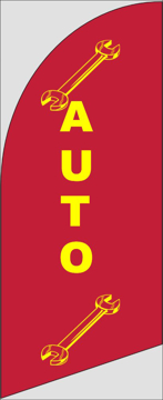 Picture of 6ft x 2ft - Feather Flag - Insurance - 07