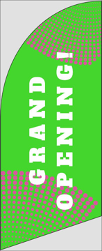 Picture of 6ft x 2ft - Feather Flag -  Grand Opening - 01