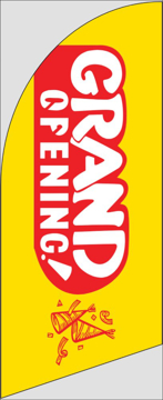Picture of 6ft x 2ft - Feather Flag -  Grand Opening - 03