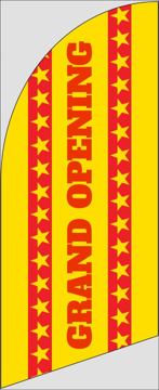 Picture of 6ft x 2ft - Feather Flag -  Grand Opening - 05
