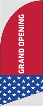 Picture of 6ft x 2ft - Feather Flag - Open - 02