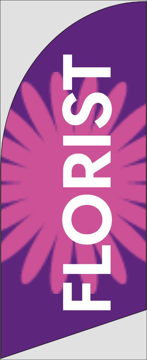 Picture of 6ft x 2ft - Feather Flag -  Services - 01