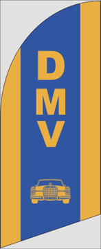 Picture of 6ft x 2ft - Feather Flag -  Services - 02