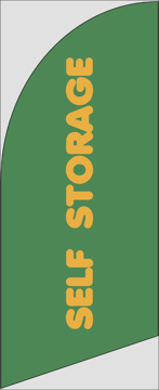 Picture of 6ft x 2ft - Feather Flag -  Storage - 01