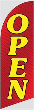 Picture of 8ft x 2ft - Feather Flag -  Open - 10