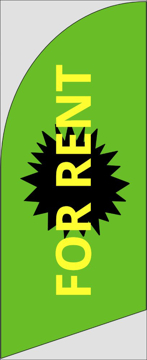 Picture of 6ft x 2ft - Feather Flag - For Rent - 03