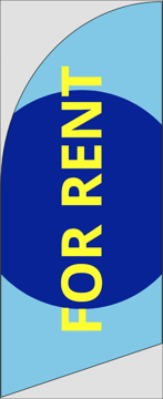 Picture of 6ft x 2ft - Feather Flag - For Rent - 05