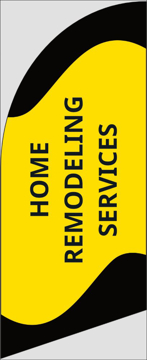Picture of 6ft x 2ft - Feather Flag - Home Builders & Remodeling - 08