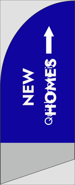 Picture of 6ft x 2ft - Feather Flag - New Homes - 02