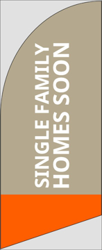 Picture of 6ft x 2ft - Feather Flag - New Homes - 16