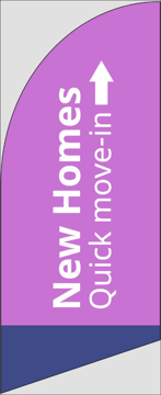 Picture of 6ft x 2ft - Feather Flag - New Homes - 19