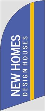 Picture of 6ft x 2ft - Feather Flag - New Homes - 20