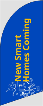 Picture of 6ft x 2ft - Feather Flag - New Homes - 21