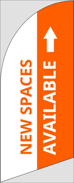 Picture of 6ft x 2ft - Feather Flag - Office Space - 03