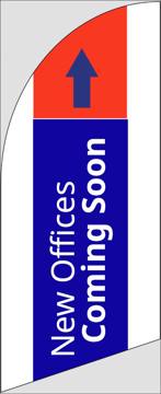 Picture of 6ft x 2ft - Feather Flag - Office Space - 04