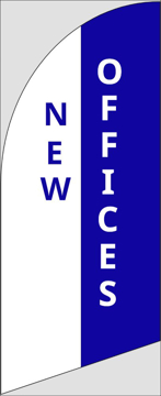 Picture of 6ft x 2ft - Feather Flag - Office Space - 07