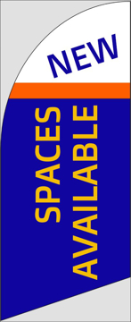 Picture of 6ft x 2ft - Feather Flag - Office Space - 08