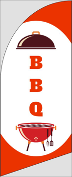 Picture of 6ft x 2ft - Feather Flag - BBQ - 03