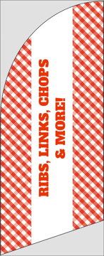 Picture of 6ft x 2ft - Feather Flag - BBQ - 05