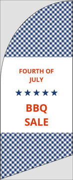 Picture of 6ft x 2ft - Feather Flag - BBQ - 06
